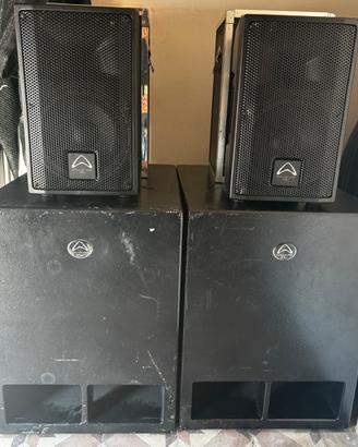 2  Tourus AX8 MBT + 2 Subwoofer Titan Sub A15