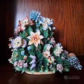 Vaso fiori Ceramica di Capodimonte Fullin Mollica