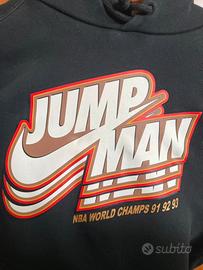 Jump Man Hoodie Stampa