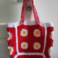 Borsa mare granny margherita all'uncinetto