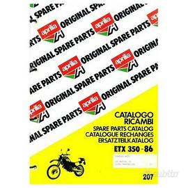 Catalogo ricambi Aprilia ETX 350 del 1986