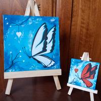 Mini tele dipinte a mano