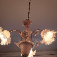 Lampadario Vintage in Vetro di Murano