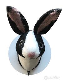 Gancio appendiabiti in feltro a forma di coniglio