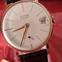 orologio da polso Vintage Placcato Oro a corda con