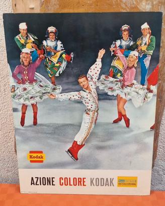 Cartonato Pubblicitario Originale KODAK Anni '50