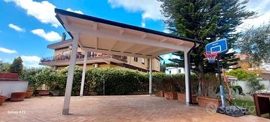 gazebo pergola tetto in legno 