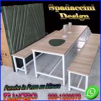 set birreria in ferro tavoli e panche