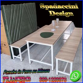 set birreria in ferro tavoli e panche