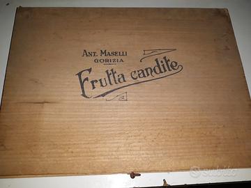 Scatolina legno frutta candite maselli gorizia