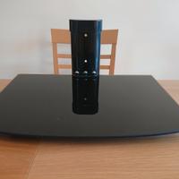 Mensola in vetro e metallo per DVD / Console