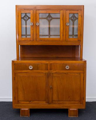 Mobile Credenza Vetrina vetro decorato smerigliato