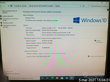 Pc fisso Windows 10