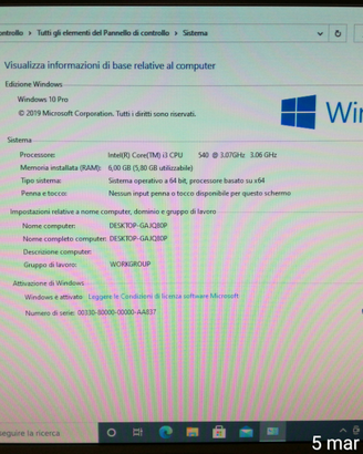 Pc fisso Windows 10