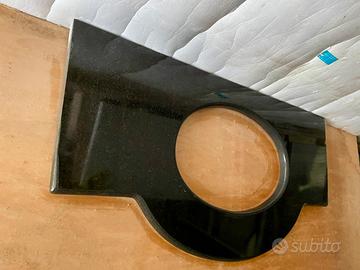 Top bagno nero assoluto cm3