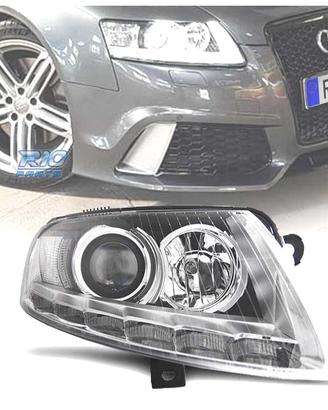 FARI AUDI A6 C6 04-08 XENON LUCE DIURNA LED DRL CR