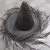 cappello strega Halloween in rattan 