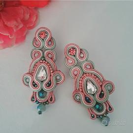 orecchini soutache grandi pendenti 