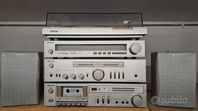 HiFi Sony Anni 80 amplificatore giradischi fm
