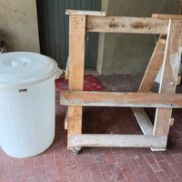 Supporto motore nautico fuoribordo + secchio
