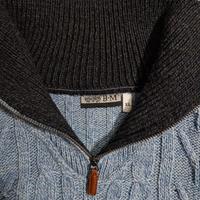 Maglione uomo mezza zip TG. L azzurro 