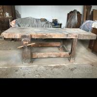 bancone da falegname in castagno 