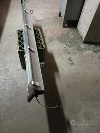 plafoniere con neon in alluminio cm160