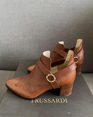 Stivaletti cuoio Trussardi