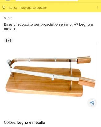 Porta prosciutto in legno – modello Serrano