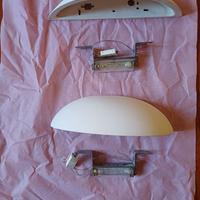 2 Lampade in gesso da muro