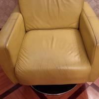 Poltrona in pelle
