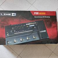 Pedaliera chitarra Line6 pod hd300