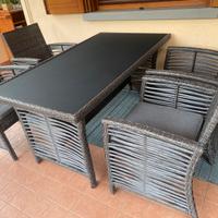 Salotto da esterno, pronto, pronto