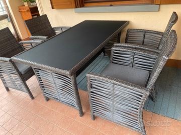 Salotto da esterno, pronto, pronto