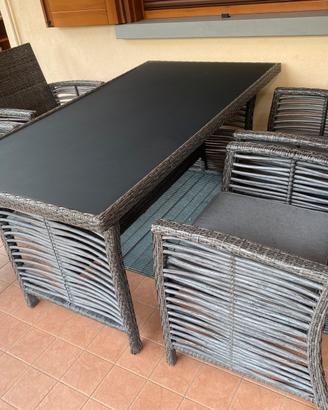 Salotto da esterno, pronto, pronto