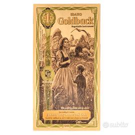 1 Idaho Alpha Goldback Banconota Oro 1/1000 oz