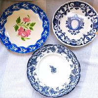 Tris Piatti Antichi Ceramiche fine 800