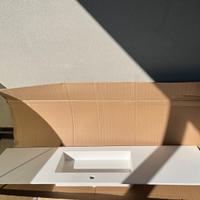 Top con lavabo incasso per mobile bagno