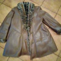 Cappotto in pelle e pelliccia