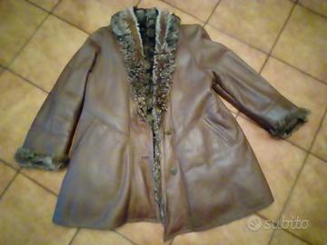 Cappotto in pelle e pelliccia