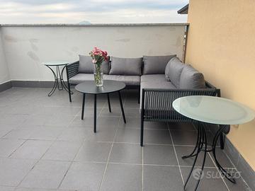 Set Giardino Divano Angolare Modulabile