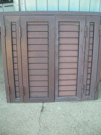 Finestre n. 3 in alluminio c/telaio cm. 113x105 cm