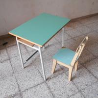 BANCO DA SCUOLA + SEDIA VINTAGE.