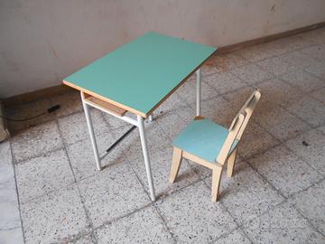 BANCO DA SCUOLA + SEDIA VINTAGE.