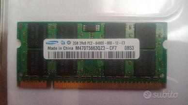 Samsung sodimm ddr2 2GB per notebook