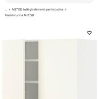 Pensile Ikea METHOD 80x60 bianco