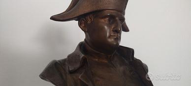 Busto Napoleone su colonna marmo