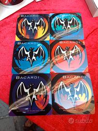 Set 6 sottobicchieri Bacardi con scatola originale