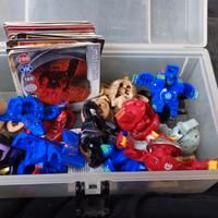 Lotto 16 Bakugan vari e carte magnetiche