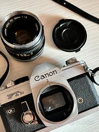 Canon ftb ql + obbiettivo 50mm